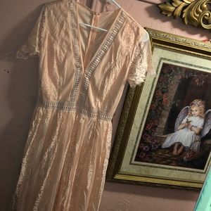 Size small dress peach color